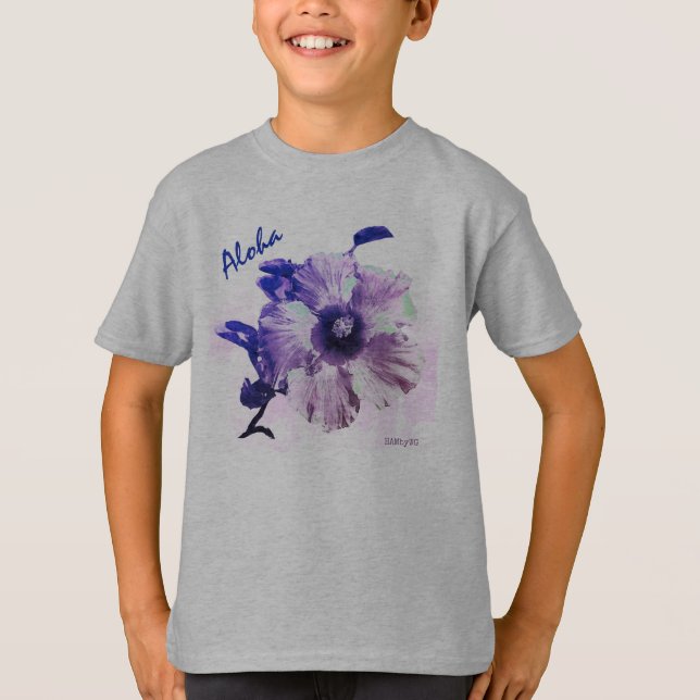 Camiseta HAMbyWG - La mirada de niño a Hawaiin Hibiscus (Anverso)