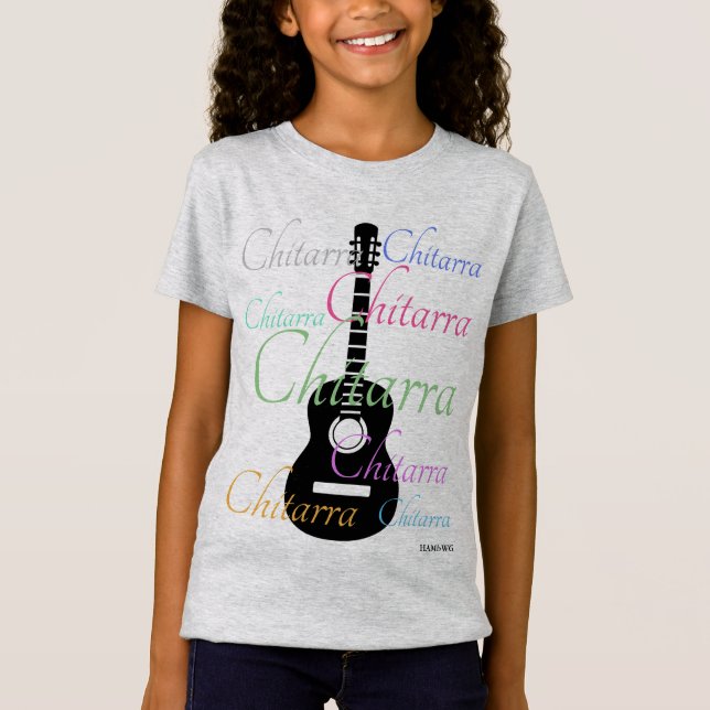 Camiseta HAMbyWG - Multicolor - Chitarra (Anverso)