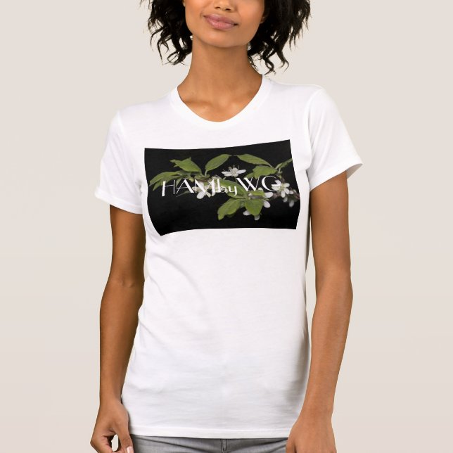 Camiseta HAMbyWG Pequeñas flores blancas (Anverso)