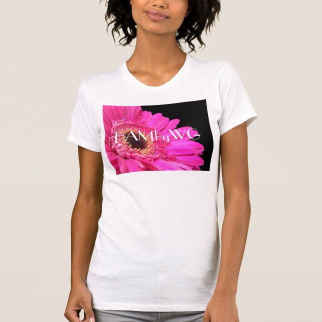 Camiseta HAMbyWG - Pink Gerber Daisy (Anverso)