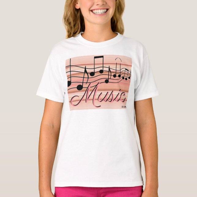 Camiseta HAMbyWG - T Shirt - Rosa - Música (Anverso)