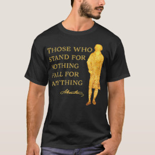 Camiseta Hamilton Cita History Estados Unidos Silhouette Mu