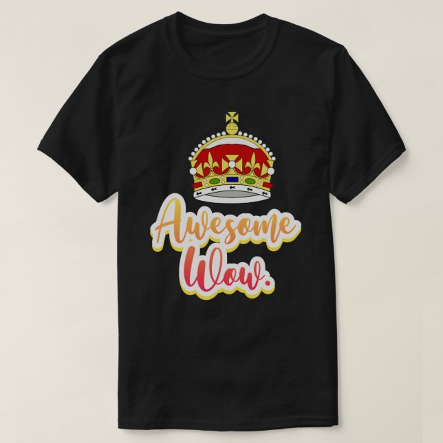 Camiseta Hamilton king george increíble cita de wow pegatin (Diseño del anverso)