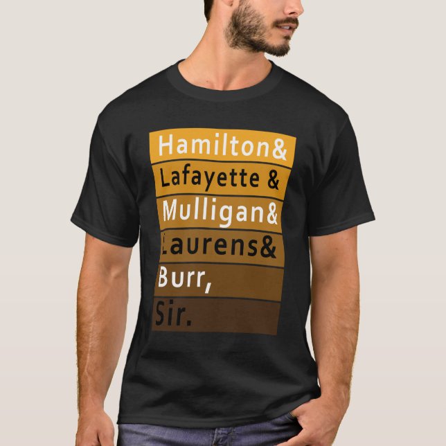 Camiseta Hamilton Laurens Lafayette_ Mulligan Bur (Anverso)