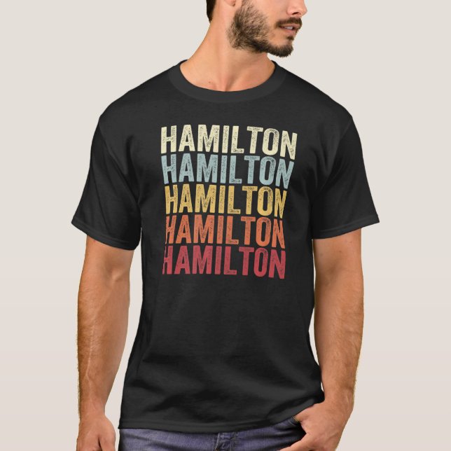 Camiseta Hamilton Pennsylvania Hamilton PA Retro Vintage Te (Anverso)