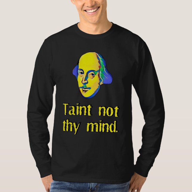 Camiseta Hamlet Ghost Taint Not Thy Mind Shakespearean Quot (Anverso)