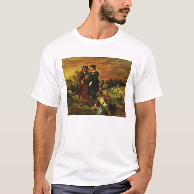 Camiseta Hamlet y Horatio en el cementerio, 1859 (aceite en (Anverso)