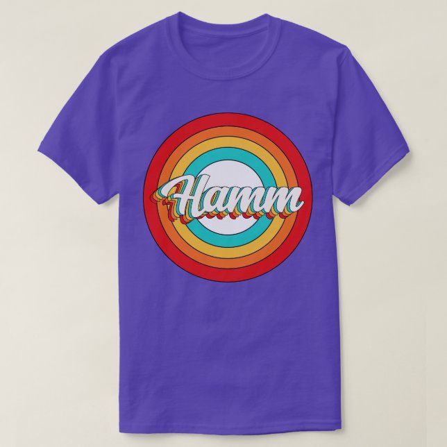 Camiseta Hamm Name Shirt Vintage Hamm Circle (Diseño del anverso)