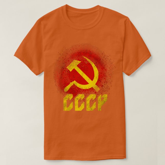 Camiseta Hammer Sickle Unión Soviética CCCP Comunismo (Diseño del anverso)