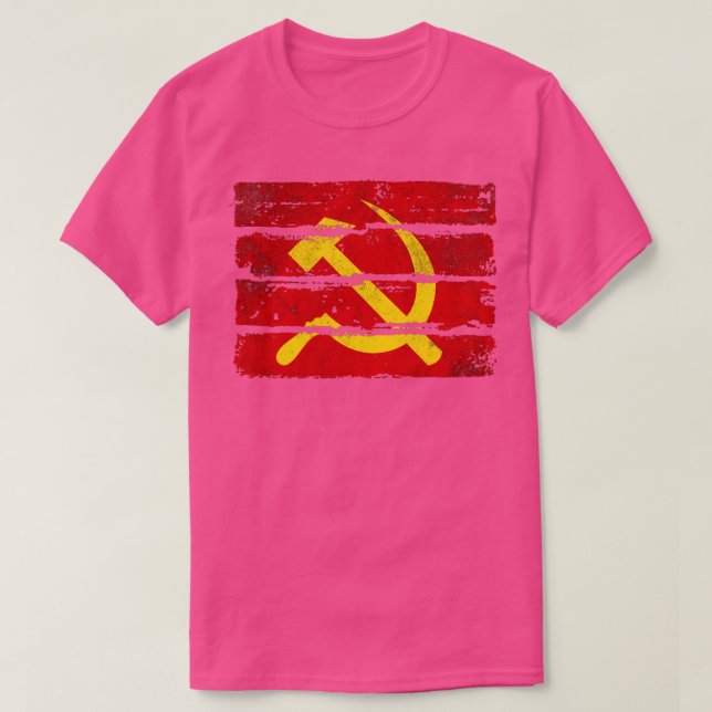 Camiseta Hammer Sickle Unión Soviética Comunismo1 (Diseño del anverso)