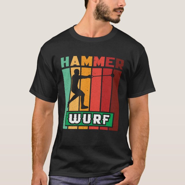 Camiseta Hammer throw athletics hammer thrower sport (Anverso)