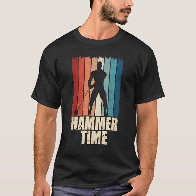 Camiseta Hammer Time Throwing Throw Thrower Track Field App (Anverso)
