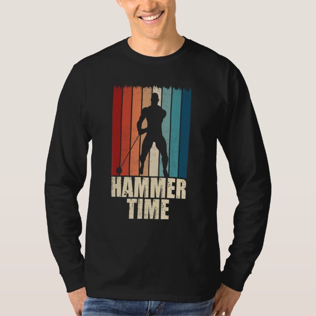 Camiseta Hammer Time Throwing Throw Thrower Track Field App (Anverso)