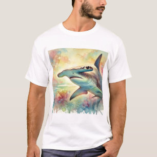 Camiseta Hammerhead Shark 130724AREF126 - Watercolor