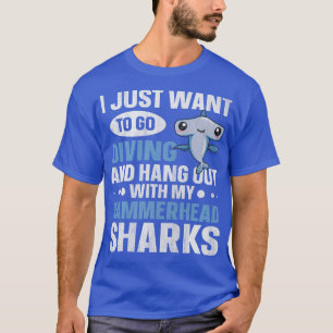 Camiseta Hammerhead Shark Diving Design for a Hammerhead Sh