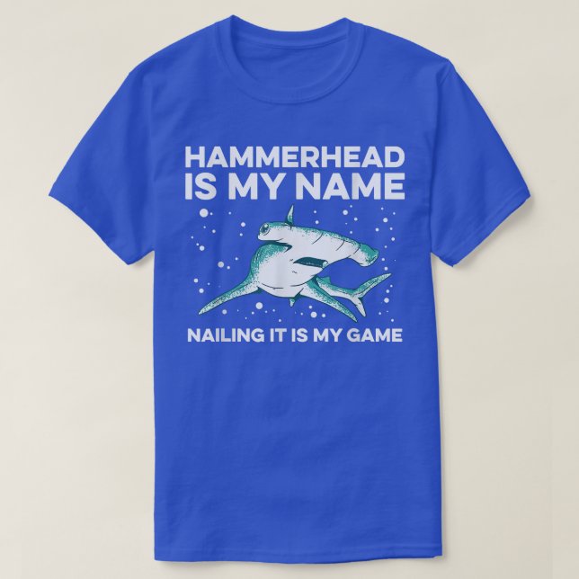 Camiseta Hammerhead Shark Diving Design For A Hammerhead Sh (Diseño del anverso)