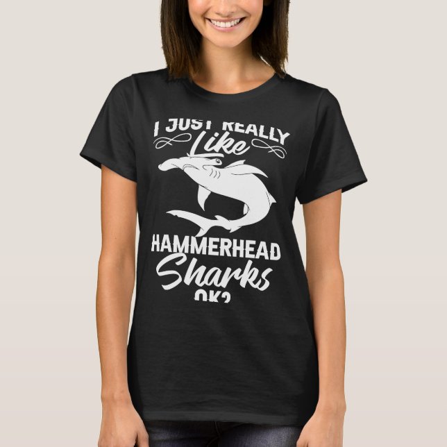 Camiseta Hammerhead Shark Head Tooth (Anverso)