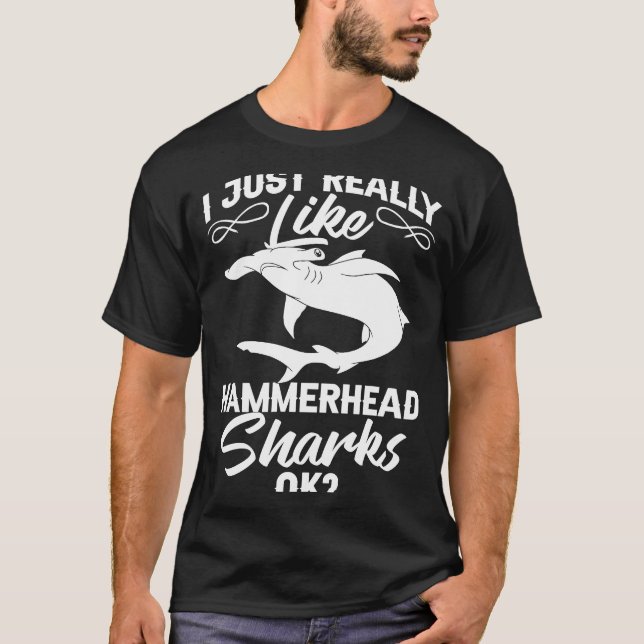 Camiseta Hammerhead Shark Head Tooth (Anverso)