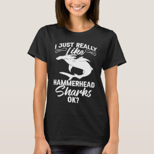 Camiseta Hammerhead Shark Head Tooth