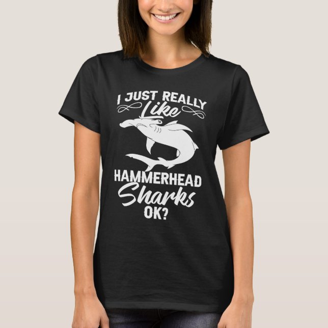 Camiseta Hammerhead Shark Head Tooth (Anverso)