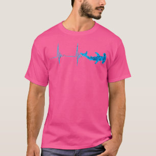 Camiseta Hammerhead Shark Heartbeat Ekg Pulse Ocean Fish