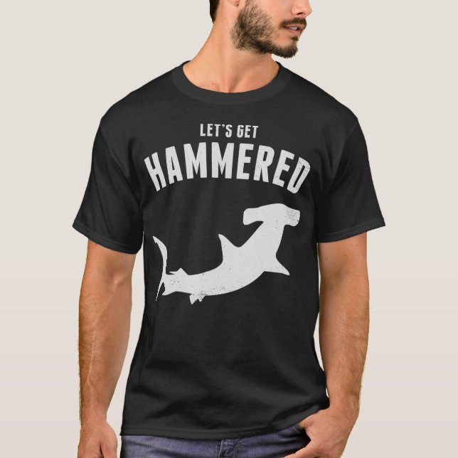 Camiseta Hammerhead Shark Lets Quedamos Mareados Toda La Se (Anverso)