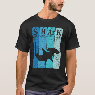 Camiseta Hammerhead Shark Periódica Table Elements Retro Sh