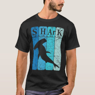 Camiseta Hammerhead Shark Periódica Table Elements Retro Sh