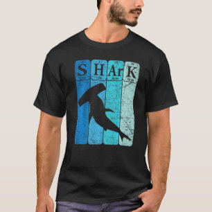 Camiseta Hammerhead Shark Periódica Table Elements Retro Sh