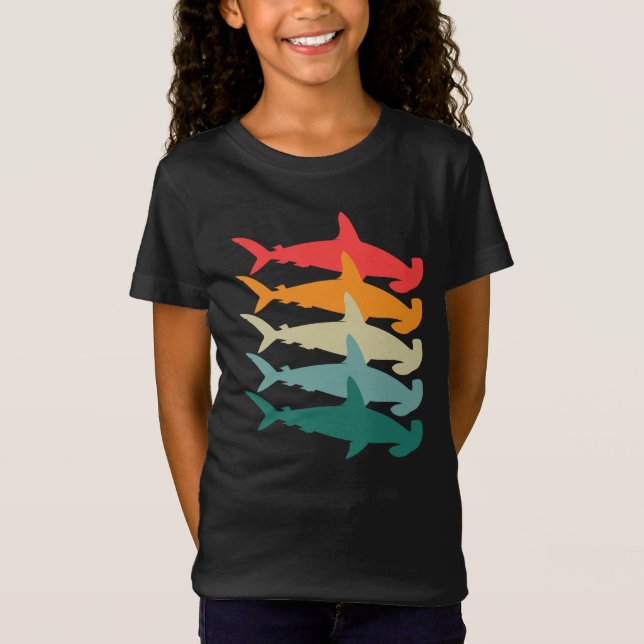 Camiseta Hammerhead Shark Retro (Anverso)