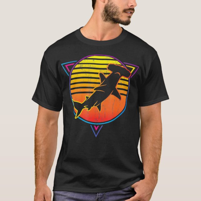 Camiseta Hammerhead Shark Vintage (Anverso)