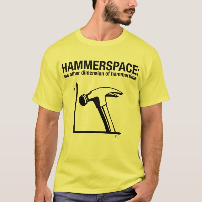 Camiseta hammerspace: la otra dimensión de hammertime. (Anverso)