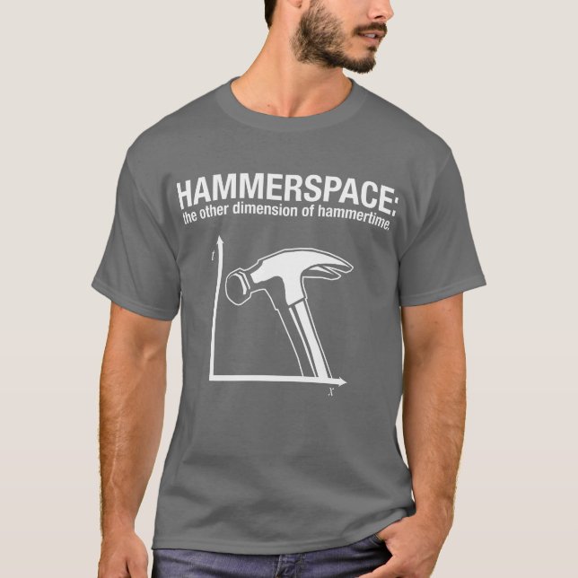 Camiseta hammerspace: la otra dimensión de hammertime. (Anverso)