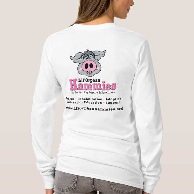 Camiseta Hammie Logo Hoodie de señora (Reverso)
