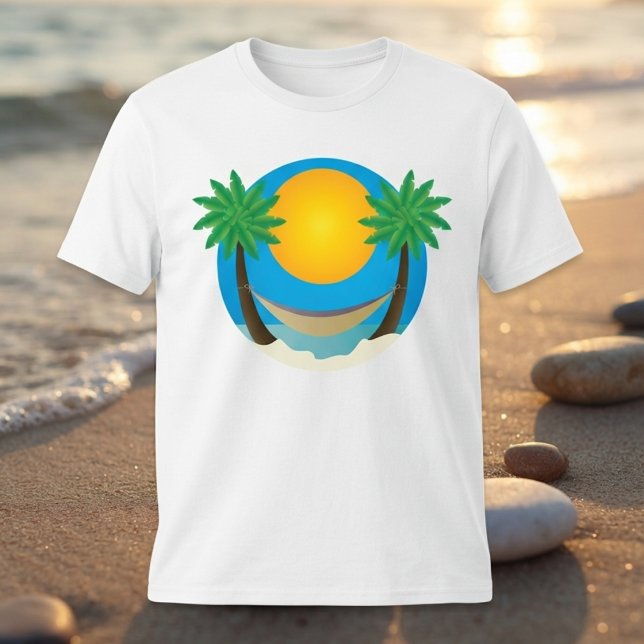 Camiseta Hammock de palmeras de playa (Subido por el creador)