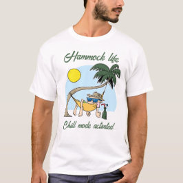 Camiseta Hammock Life Chill Mode Activado Funny Personaliza