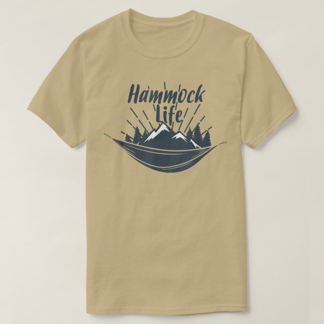 Camiseta Hammock    LifeHammock Tee para excursionistas y c (Diseño del anverso)