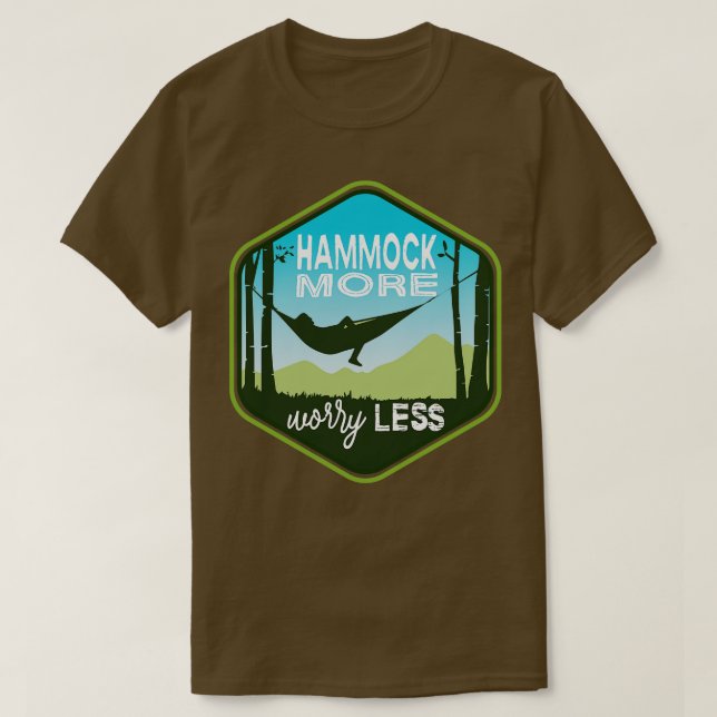 CAMISETA HAMMOCK MÁS PREOCUPANTE MENOS GRANDE (Diseño del anverso)