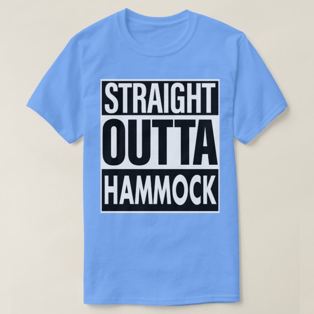 Camiseta Hammock Name Straight Outta Hammock (Diseño del anverso)