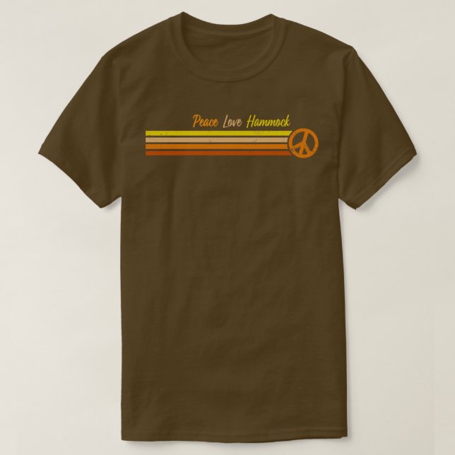 Camiseta Hammock Sunset Retro Stripes (Diseño del anverso)