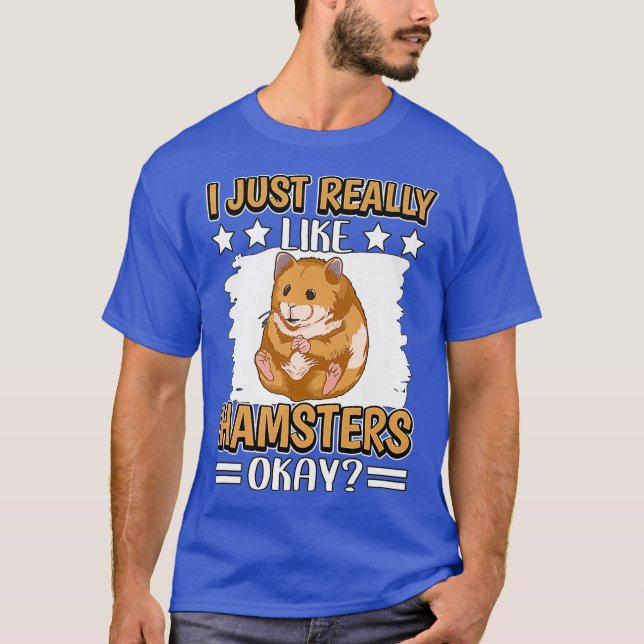 Camiseta Hammy Me Gusta Realmente Hamsters Premium (Anverso)