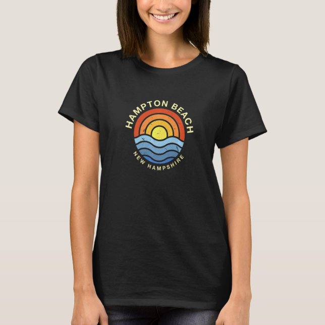 Camiseta Hampton Beach New Hampshire Nh Summer Us Cities Tr (Anverso)