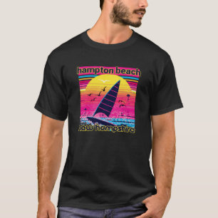 Camiseta Hampton Beach Retro Playa de recuerdo estilo años