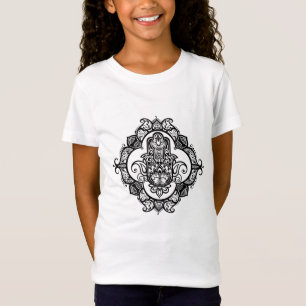 Camiseta Hamsa con Doodle étnico de los ornamentos