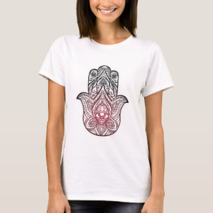 Camiseta Hamsa con patrón boho