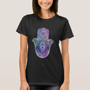 Camiseta Hamsa Espiritual Mano Mandala Para La Felicidad