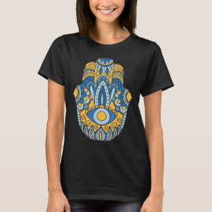 Camiseta Hamsa Hinduismo Hamsa Eye Fatima Arabic Protect