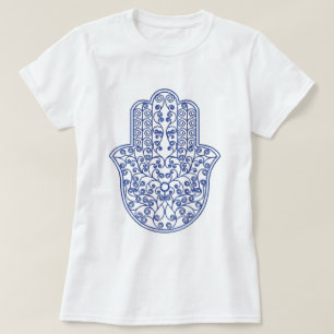 Camiseta hamsa*tunis*morocco*henna*blue