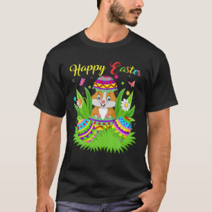 Camiseta Hamster Animal Lover Floral Easter Egy Funny Hamst