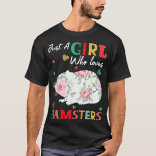 Camiseta Hamster Animal Lover Tee Un Chica Que Ama